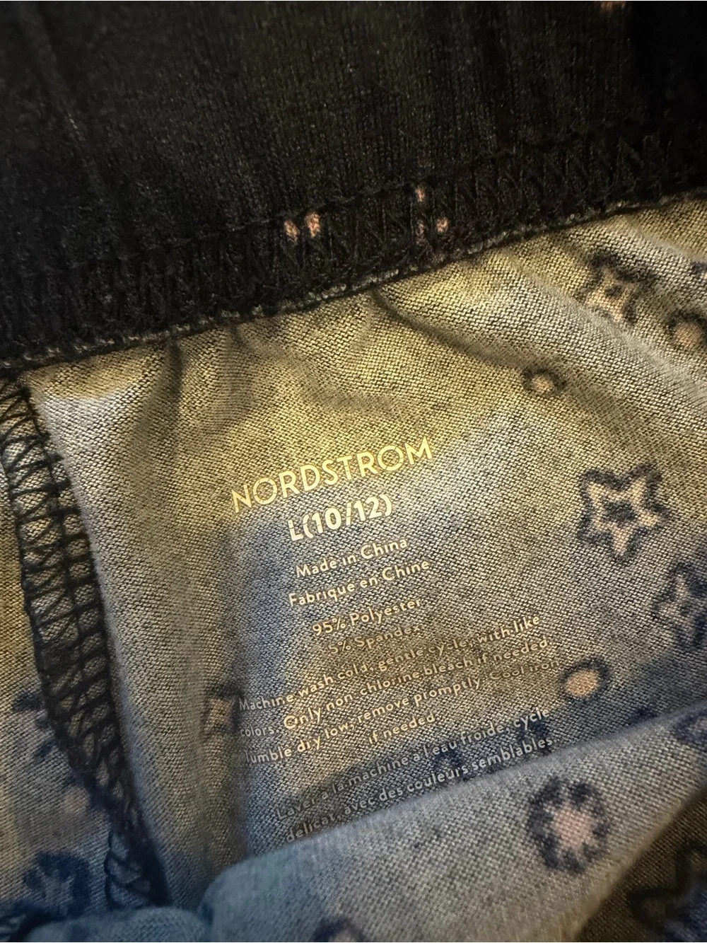 Nordstrom Kids Navy Starburst Print Pajama Set Large